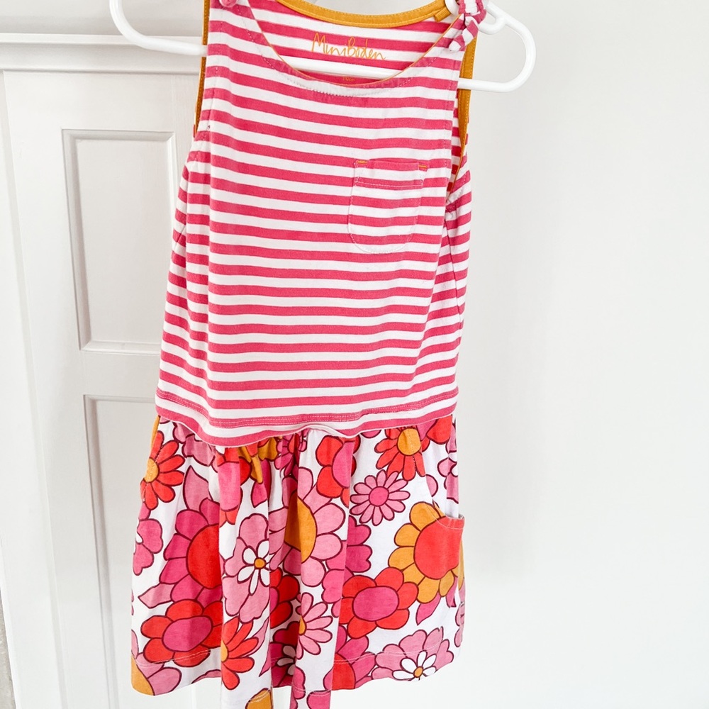 Mini Boden Tank Top Dress Size 4-5Y